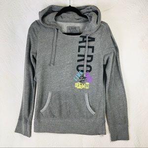 Retro, Aero gray hoodie sweatshirt size medium